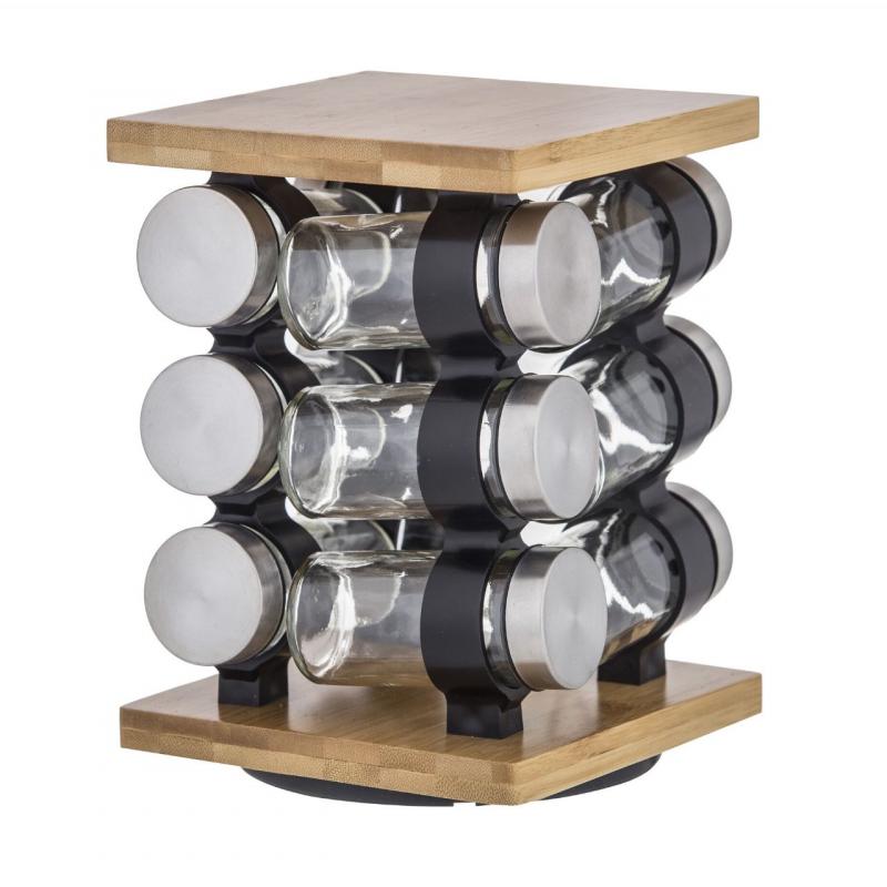 Davis & Waddell Romano 12pce Spice Jar Set with Rack