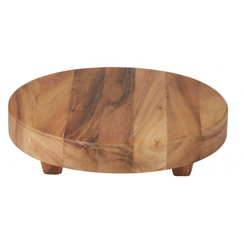 Davis & Waddell Taste Arden Acacia Wood Round Serving Stand Natural|33x33x7.5cm