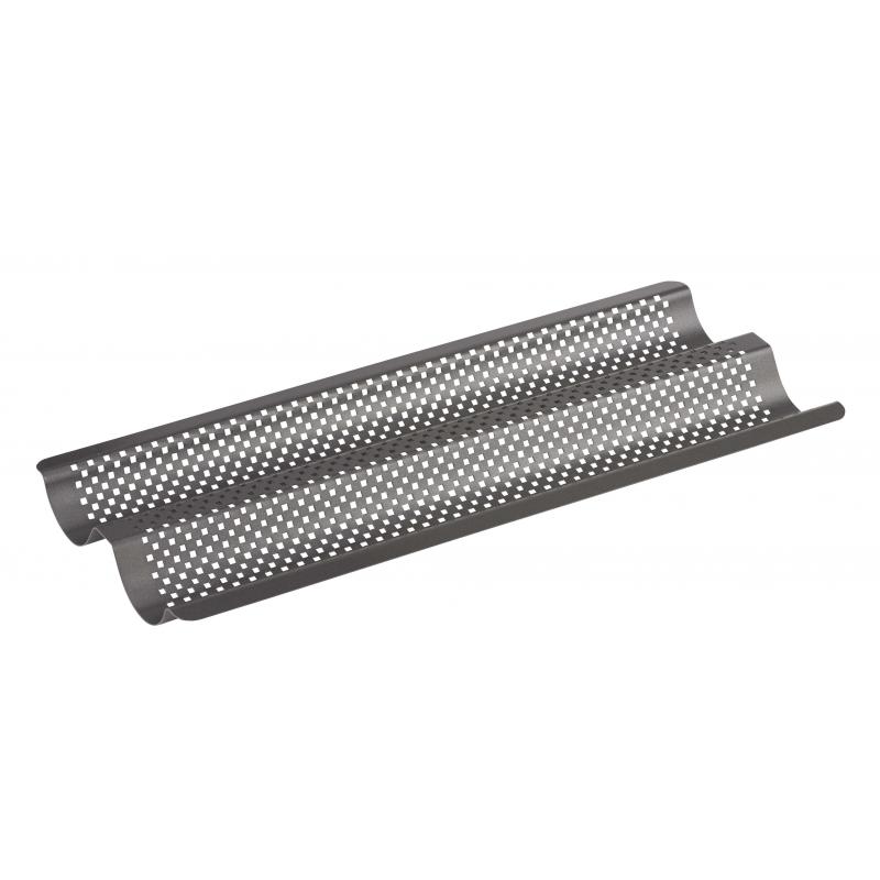 Masterpro CrispyBake N/S Baguette Tray - 39x16.5x2.5cm