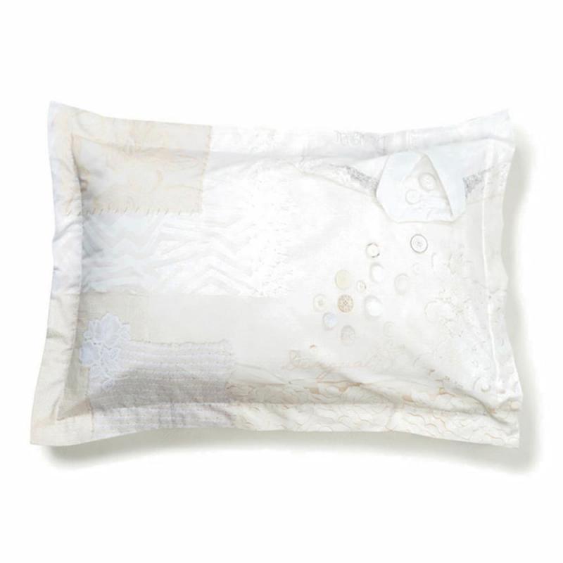 Bambury Desigual Pillow Case 50cm x 80cm | White