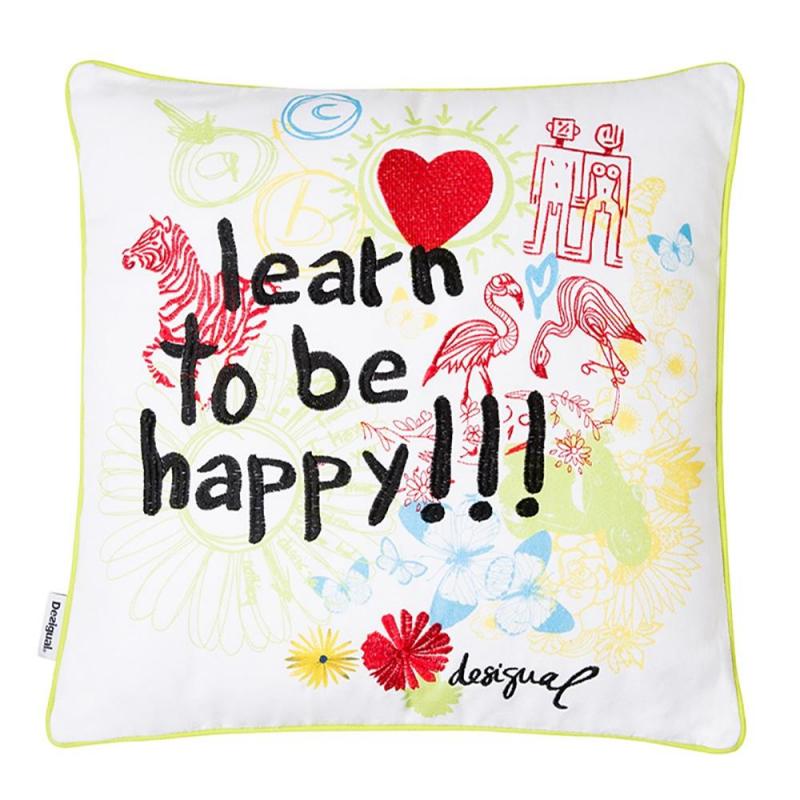 Bambury Desigual Square Cushion | Bolimania (Lettering)
