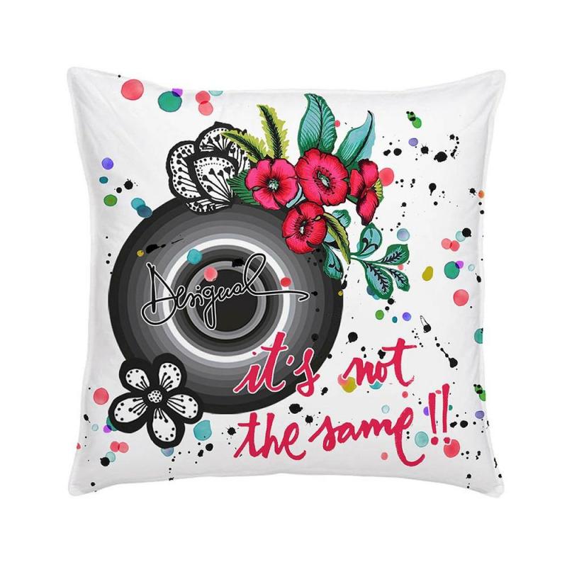 Bambury Desigual Square Cushion 45 x 45cm | B&W Stripes