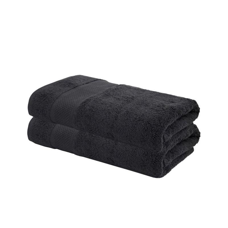 Bambury Adana 2 Pack Bath Towel | Graphite
