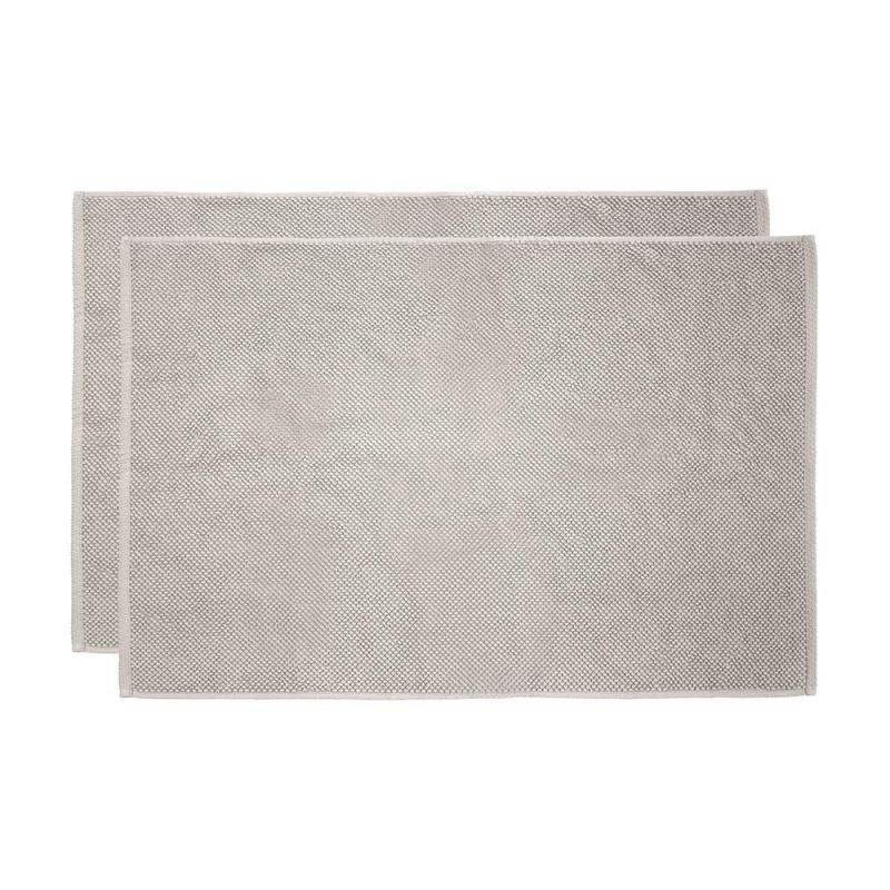 Bambury Angove 2 Pack Bath Mat 50x80cm | Pebble