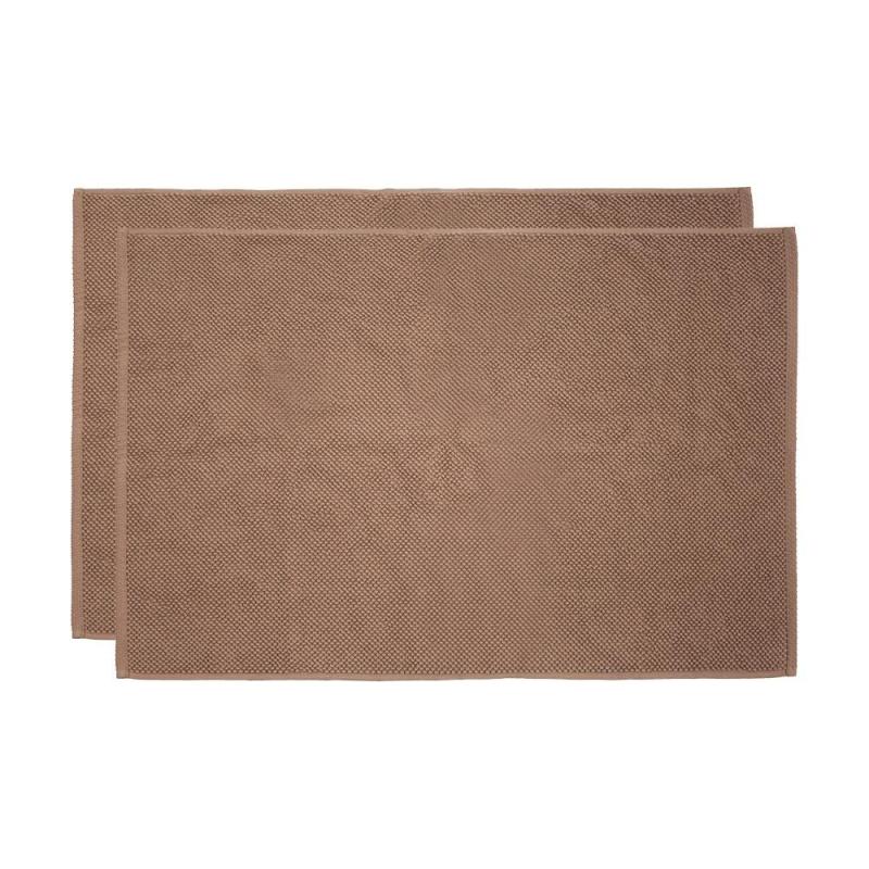 Bambury Angove 2pack Bath Mat 50x80cm | Woodrose