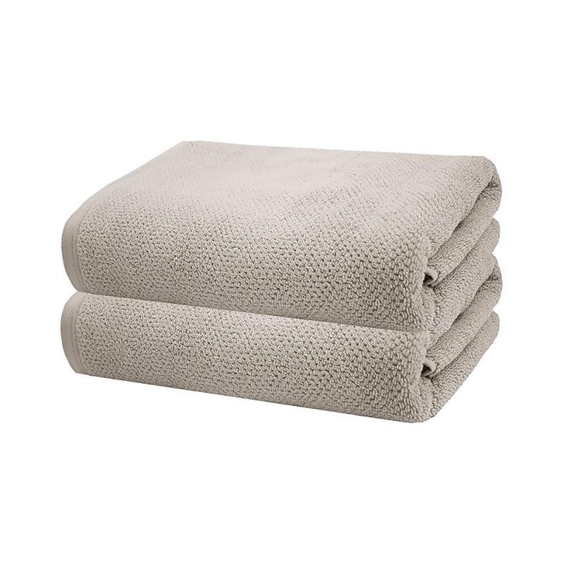 Bambury Angove 2 Pack Bath Sheet 80x160cm | Pebble