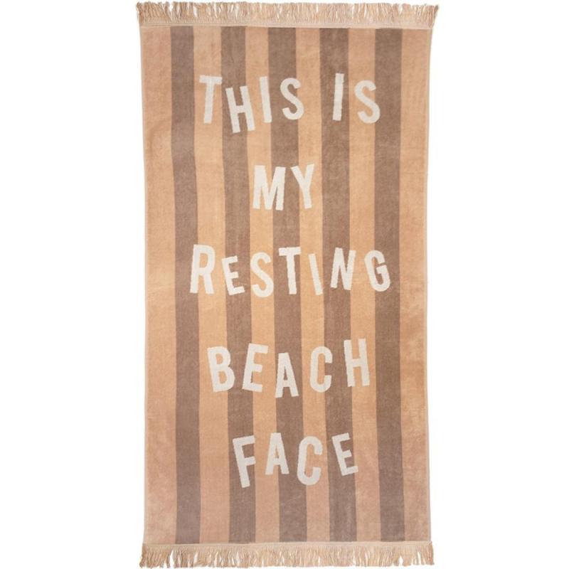 Bambury Jacquard Egyptian Cotton Beach Towel 86x160cm | Beach Face
