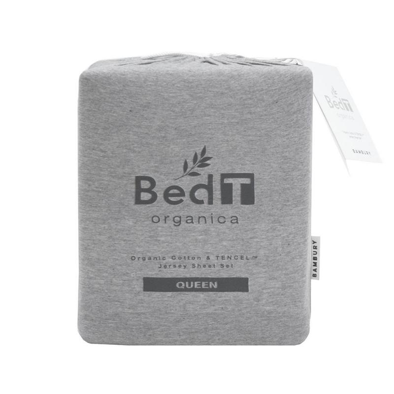 Bambury BedT Organica Sheet Set | Single | Grey 