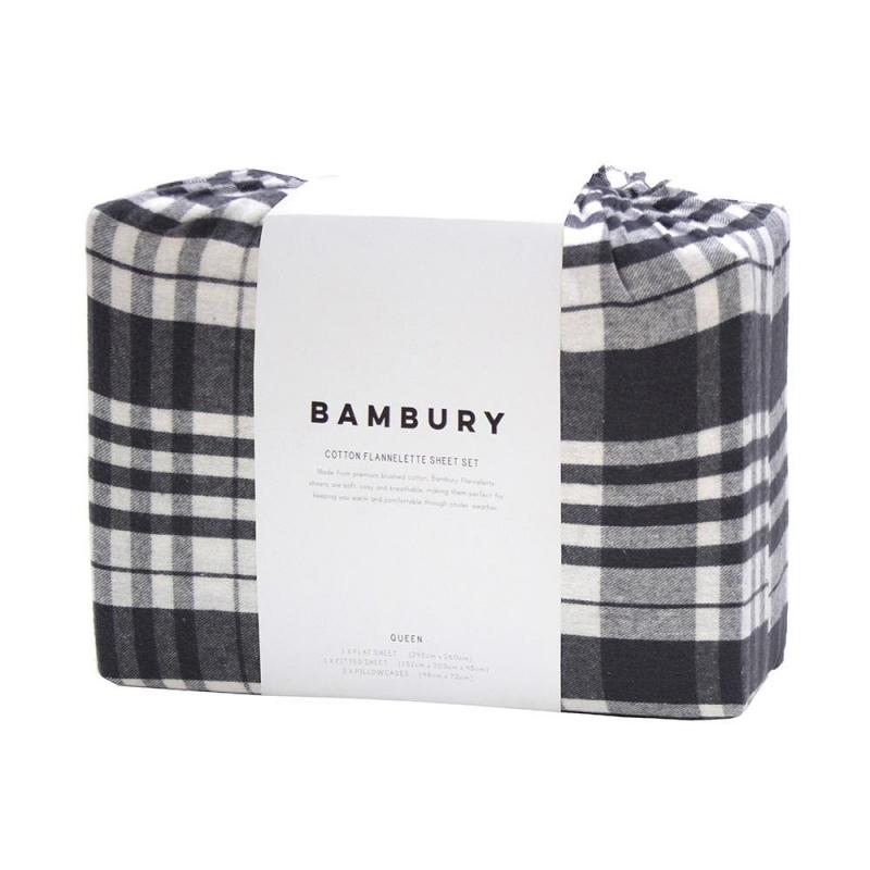 Bambury Brentford Flannelette Sheet Set | Single