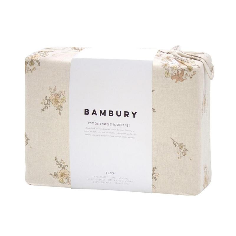 Bambury Ellen Flannelette Sheet Set | Double