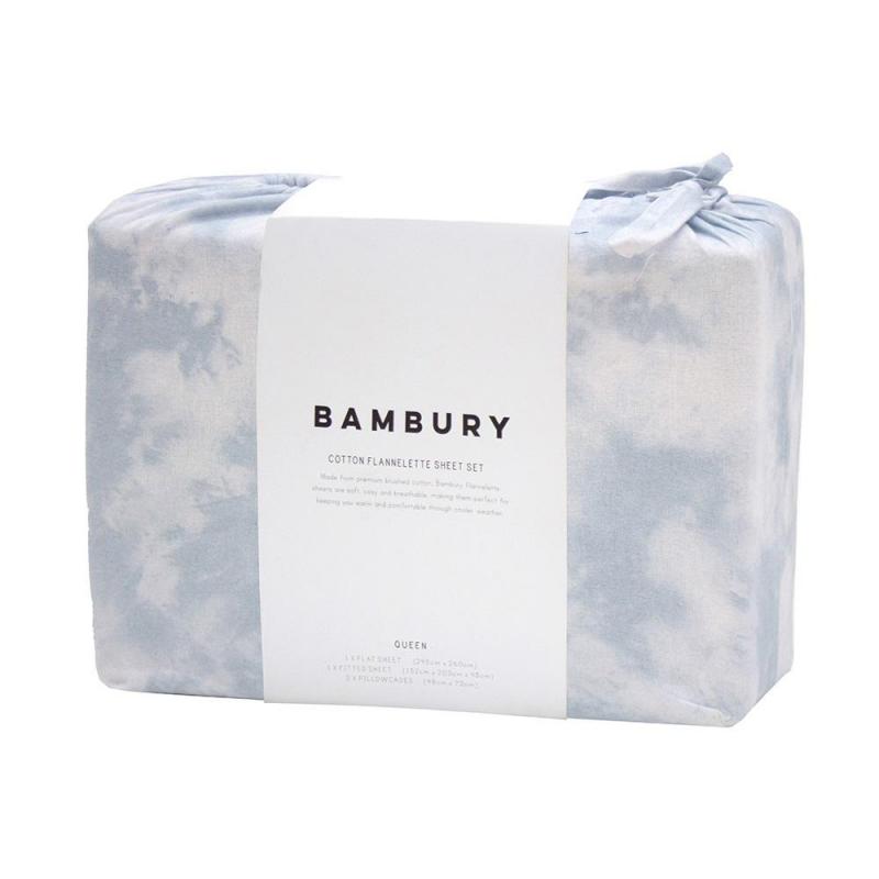 Bambury Flannelette Sheet Set | Double | Nimbus
