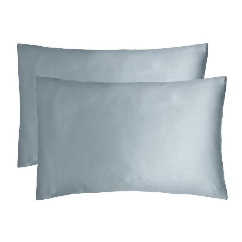 Bambury Bamboo Satin Pillowcases 48x73cm | Slate Blue
