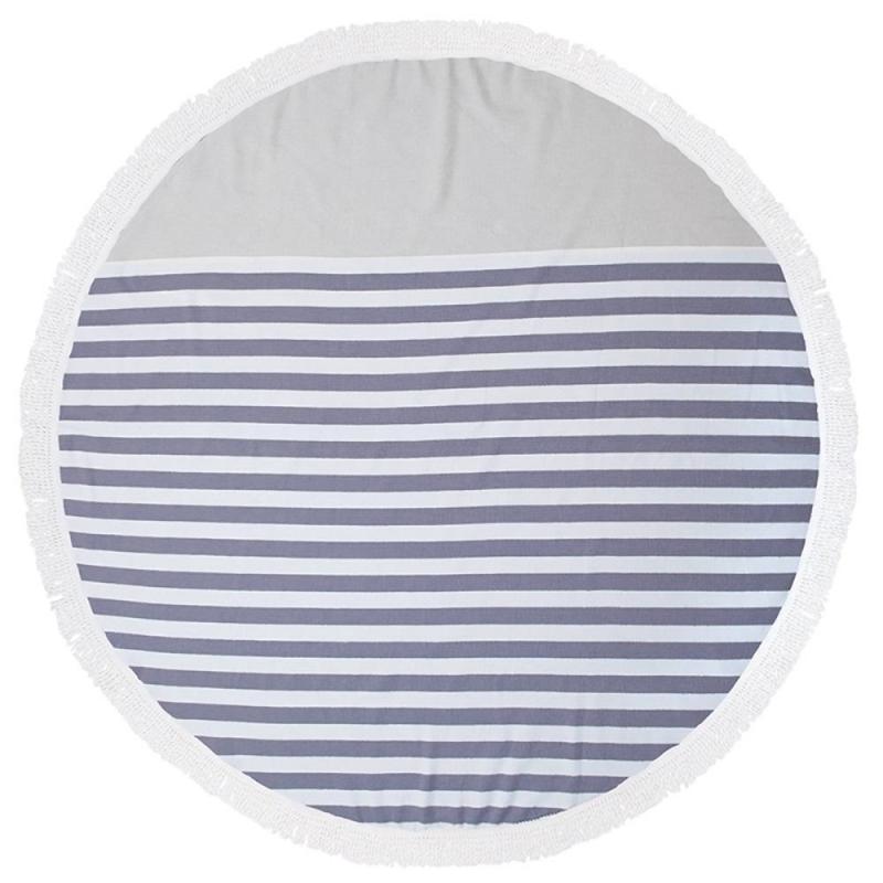 Bambury Round Turkish Towel 150cm | Lunar