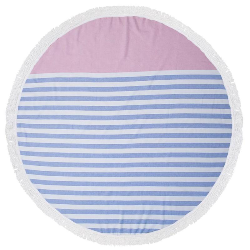 Bambury Round Turkish Towel 150cm | Sunset