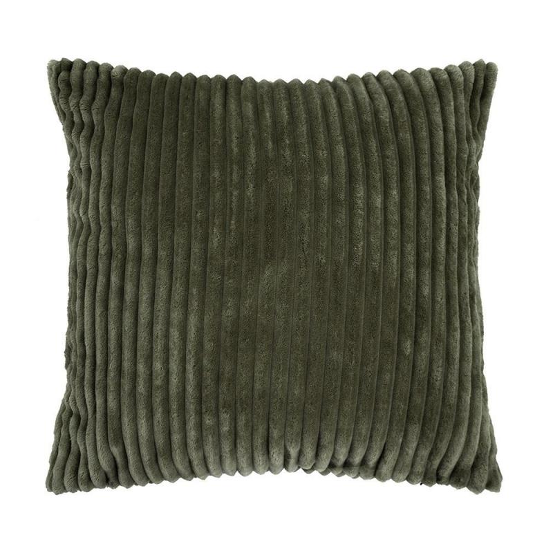 Bambury Channel Cushion Filled 50x50cm | Olive