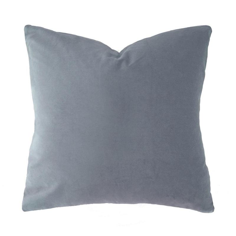Bambury Velvet Cushion Filled 50x50cm | Steel Blue