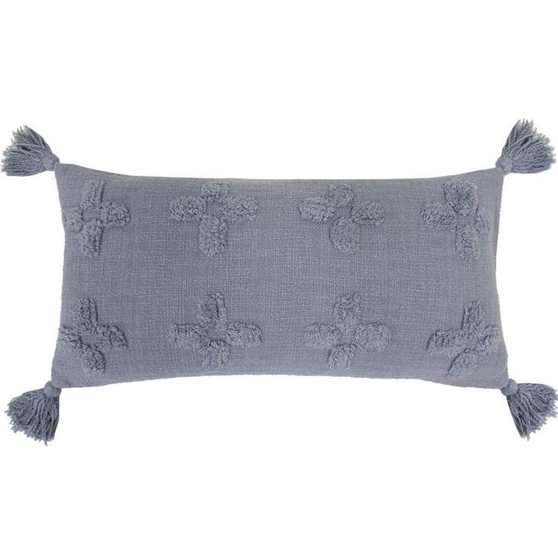 Bambury Ada Cushion 30 x 60cm Steel Blue