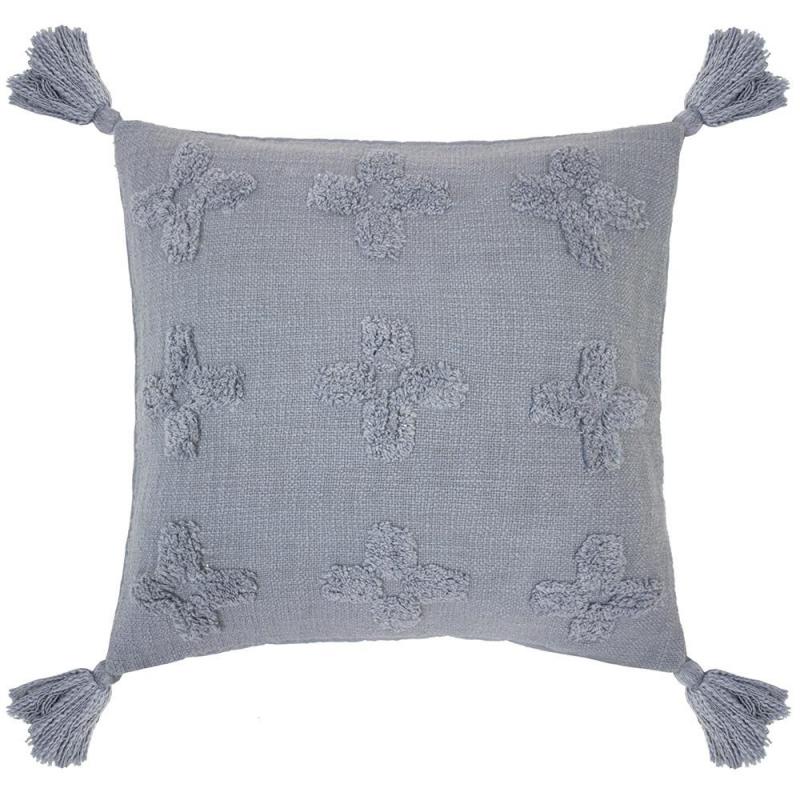 Bambury Ada Cushion 45 x 45cm Steel Blue