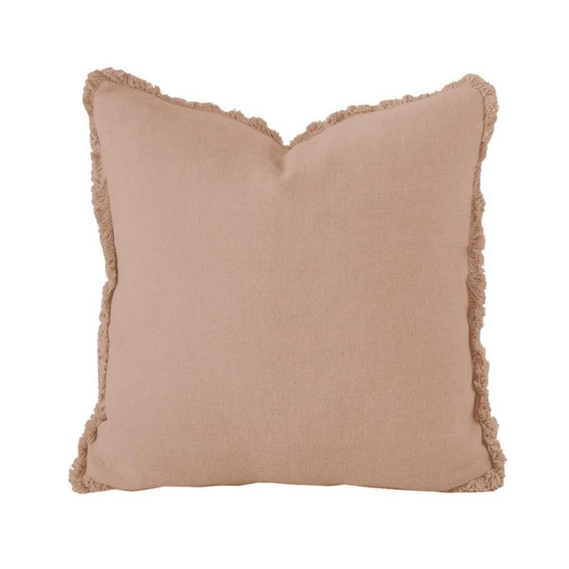 Bambury Linen Cushion 50x50cm Tea Rose