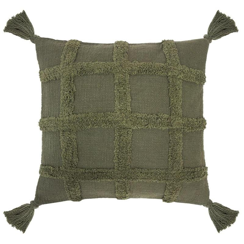 Bambury Percy Cushion 45 x 45cm | Moss