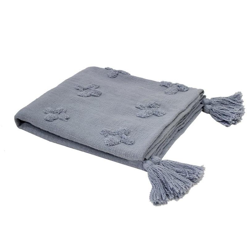 Bambury Ada Throw 130 x 170cm Steel Blue