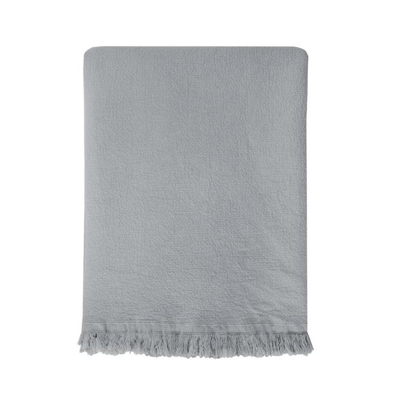 Bambury Avoca Throw 130x170cm Steel Blue