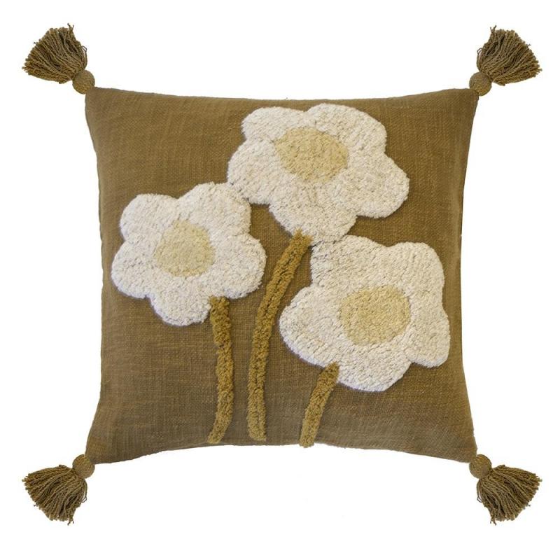 Bambury Blossom Square Cushion | Hazel