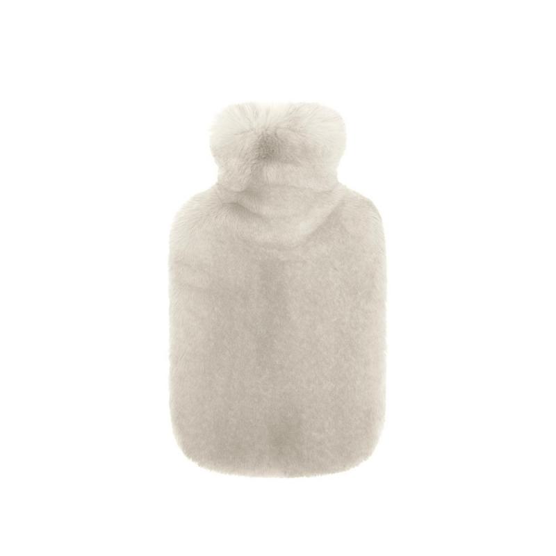 Bambury Frida Faux Fur Hot Water Bottle | Pebble