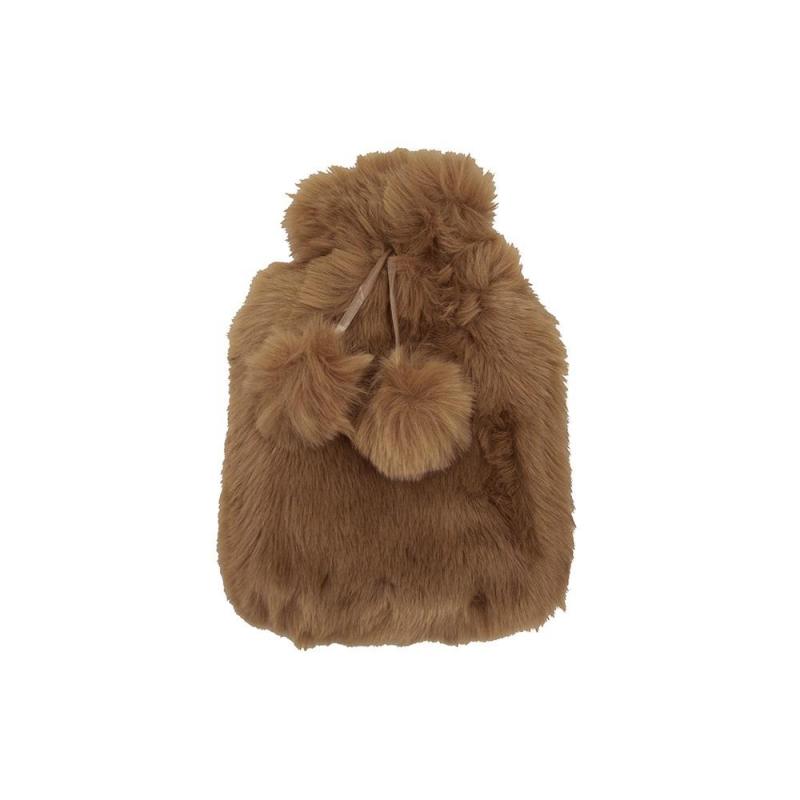 Bambury Luxury Faux Fur Hot Water Bottle | Fawn