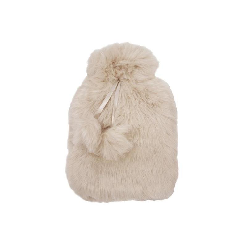 Bambury Luxury Faux Fur Hot Water Bottle | Rosewater