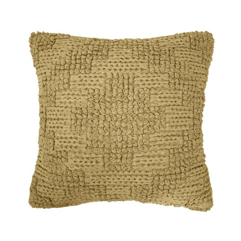 Bambury Remy Square Cushion 50x50cm | Flax