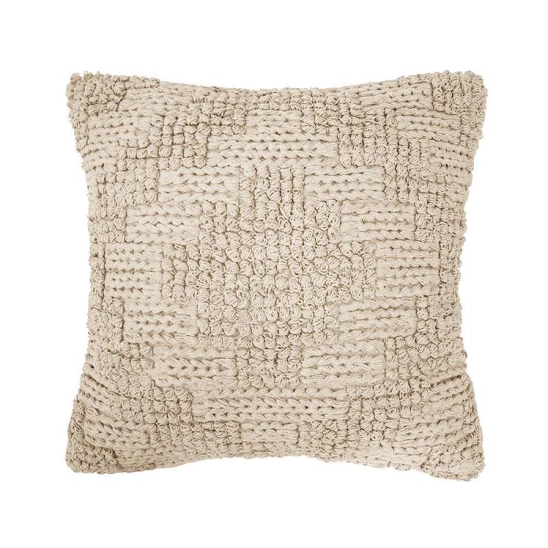 Bambury Remy Square Cushion 50x50cm | Pearl