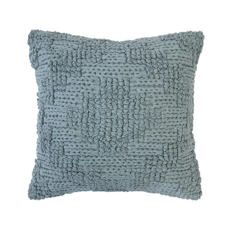 Bambury Remy Square Cushion 50x50cm | Steel Blue