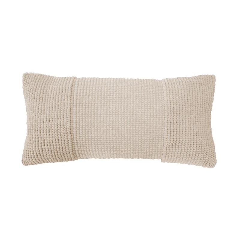 Bambury Rhodes Rectangle Cushion 30x70cm | Pearl