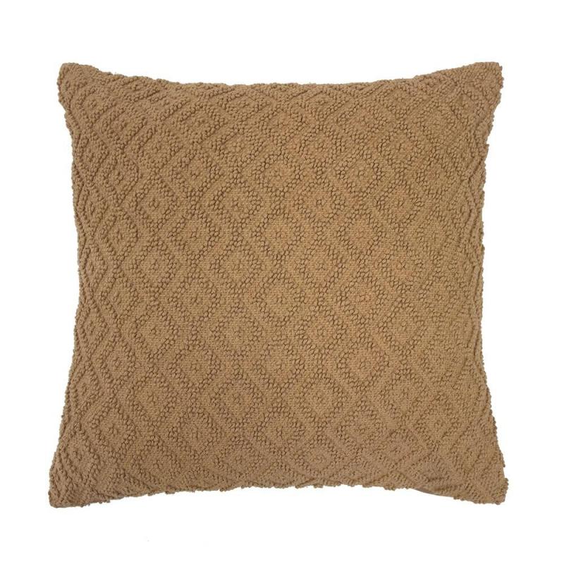 Bambury Sennet Square Cushion 50x50cm | Fawn