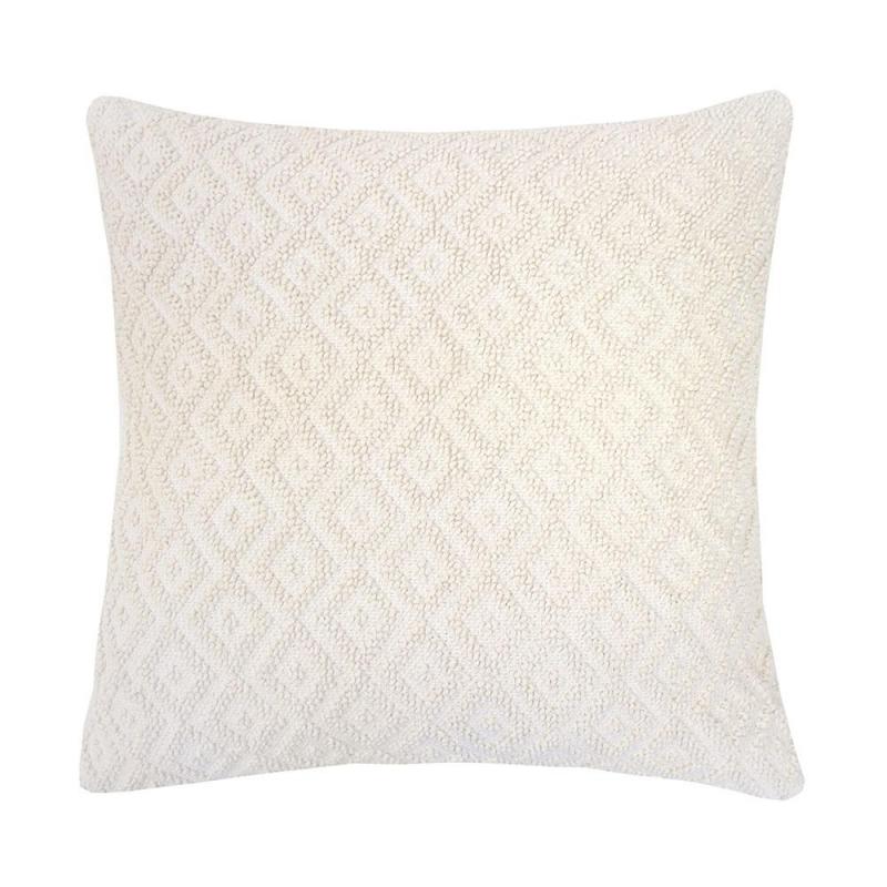 Bambury Sennet Square Cushion 50x50cm | Ivory