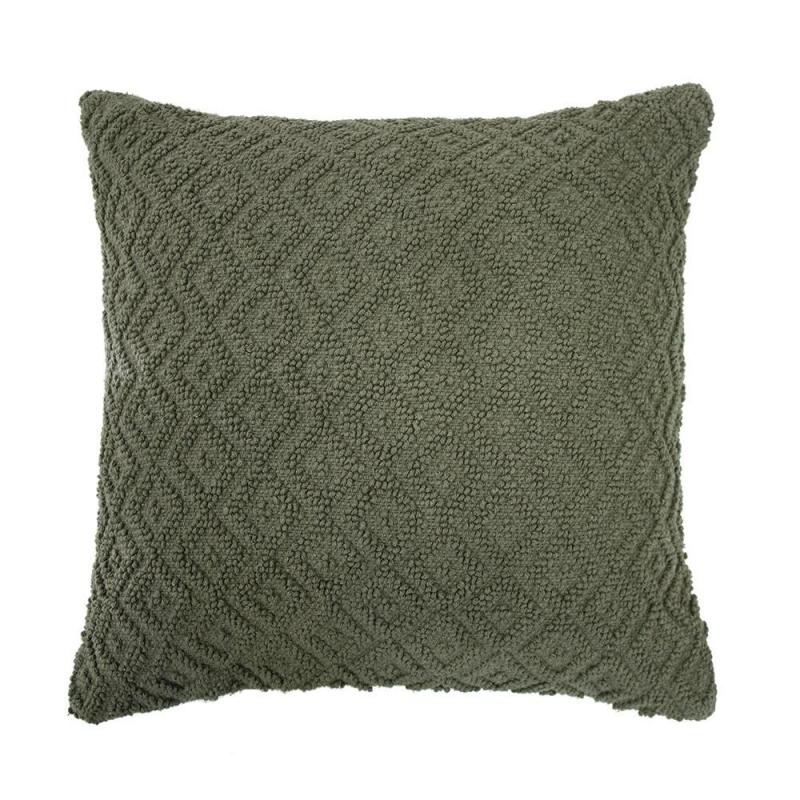 Bambury Sennet Square Cushion 50x50cm | Olive