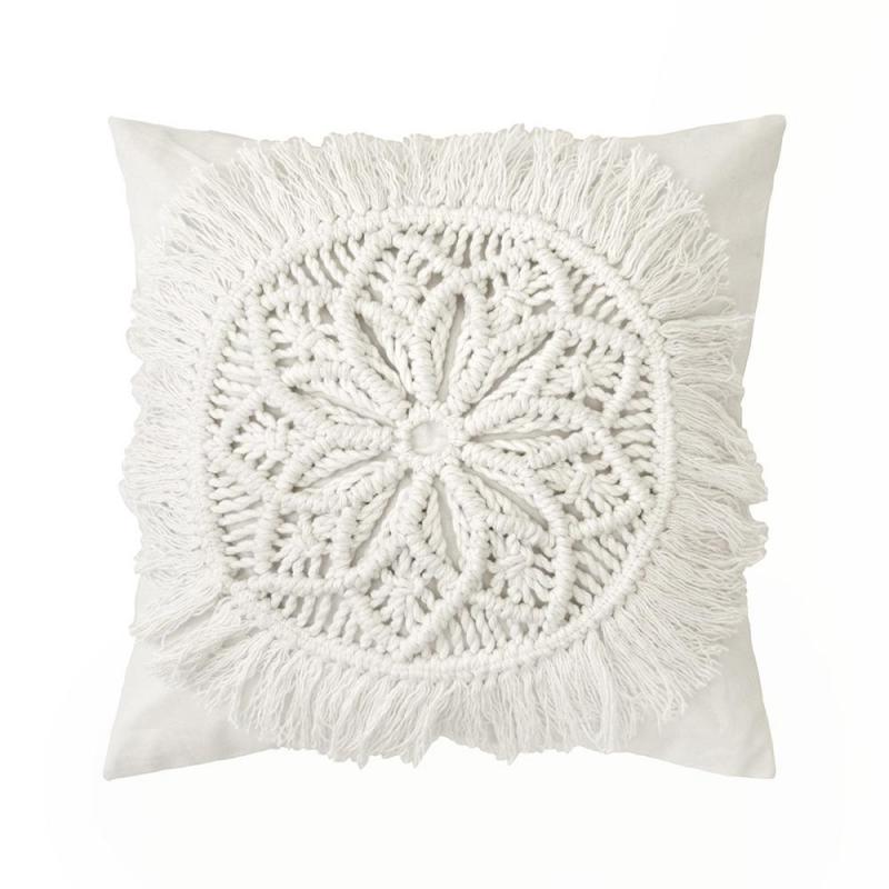 Bambury Sosa Square Cushion 45x45cm | Ivory