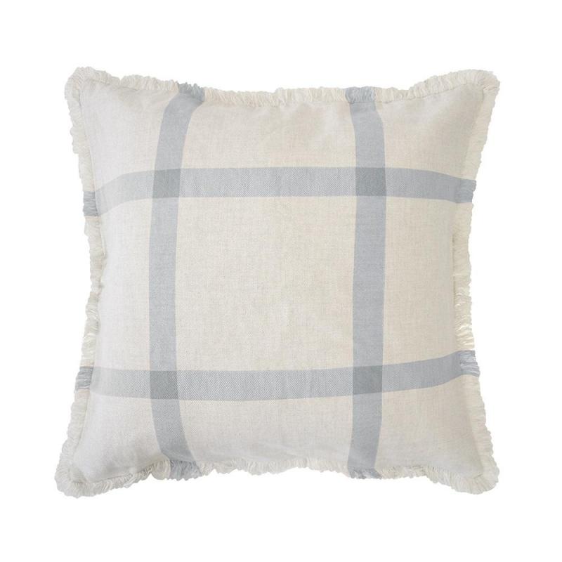 Bambury Stewart Square Cushion 50x50cm | Steel Blue