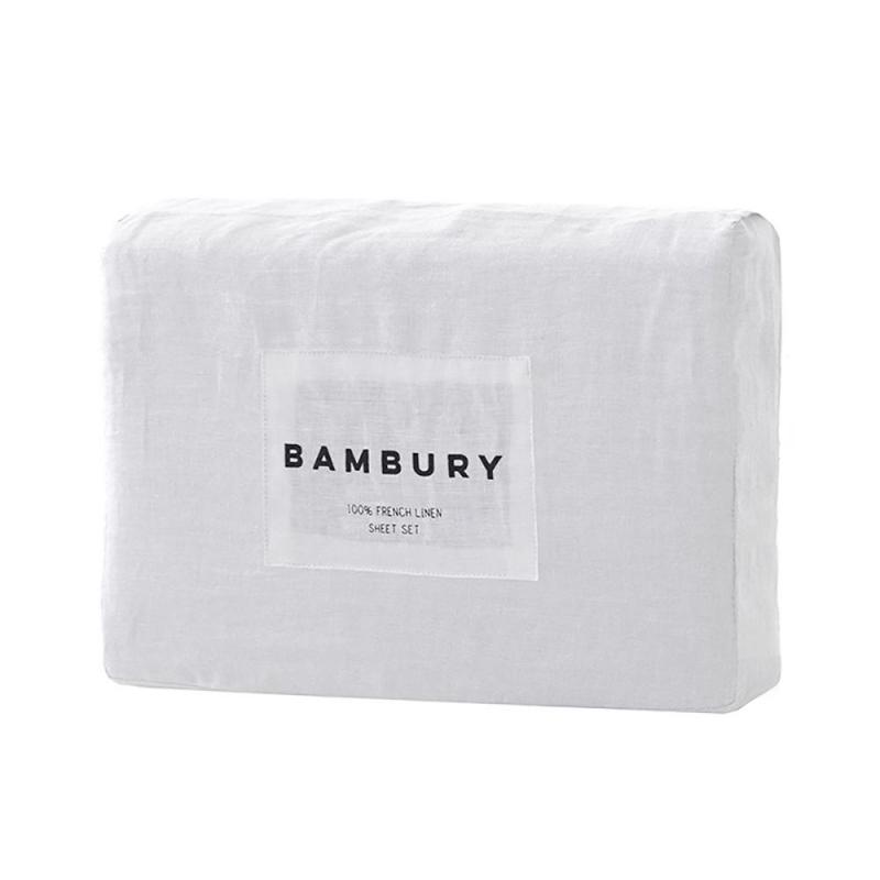 Bambury Linen Sheet Set Ivory | Queen