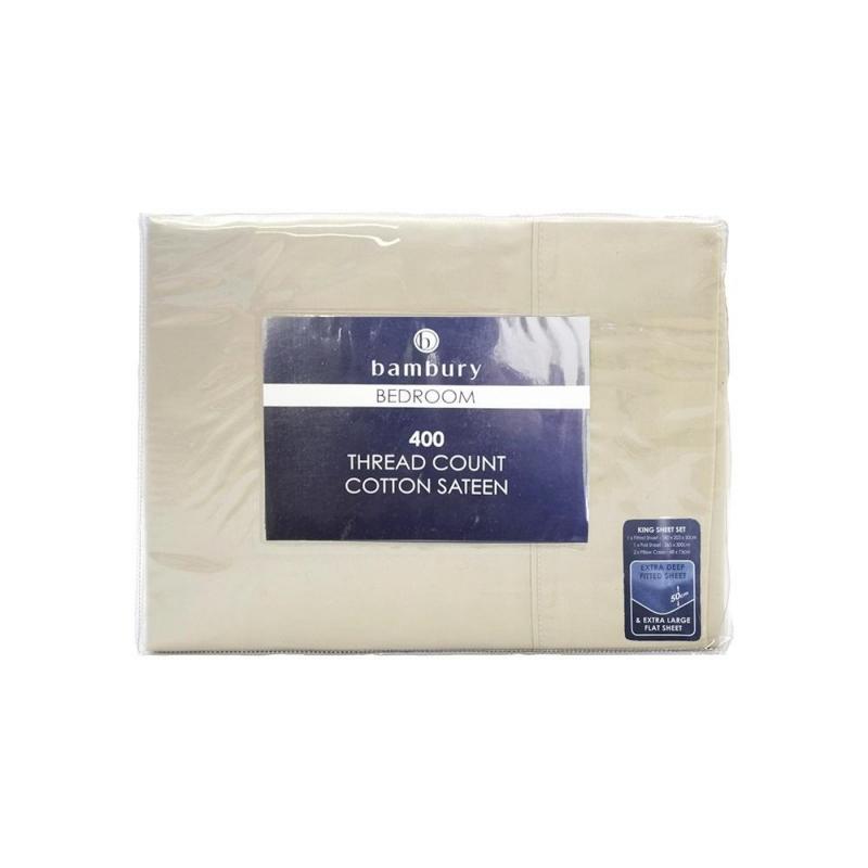 Bambury King 400TC Sheet Set | Natural