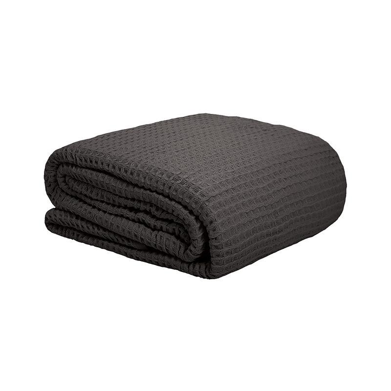 Bambury Queen/King Waffle Weave Blanket | Charcoal