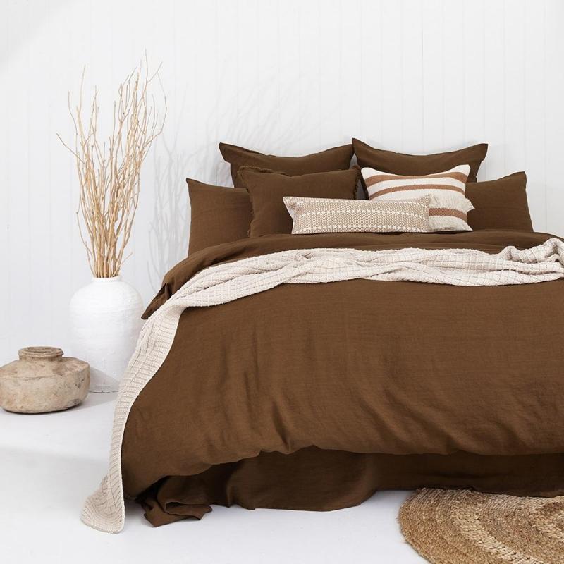 Bambury Double Linen Quilt Cover Set | Hazel