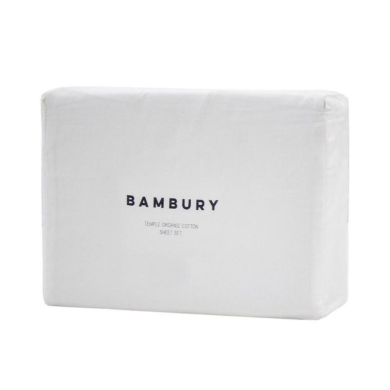 Bambury King Temple Organic Cotton Sheet Set Ivory