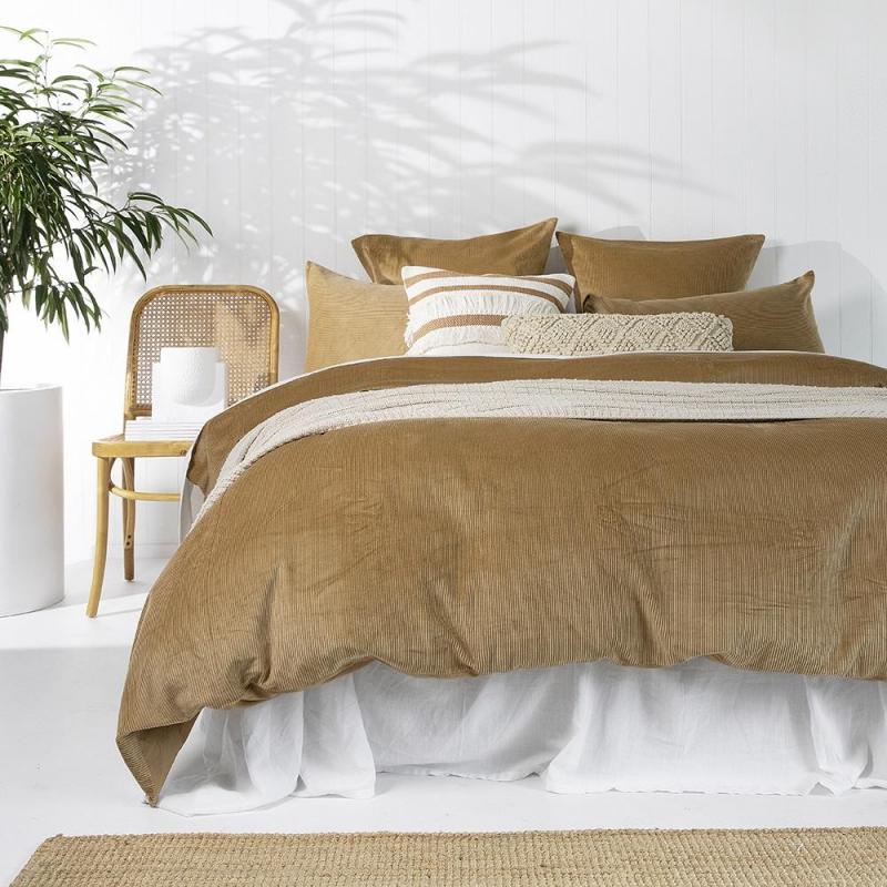 Bambury King Quilt Cover Set Sloane Butterscotch
