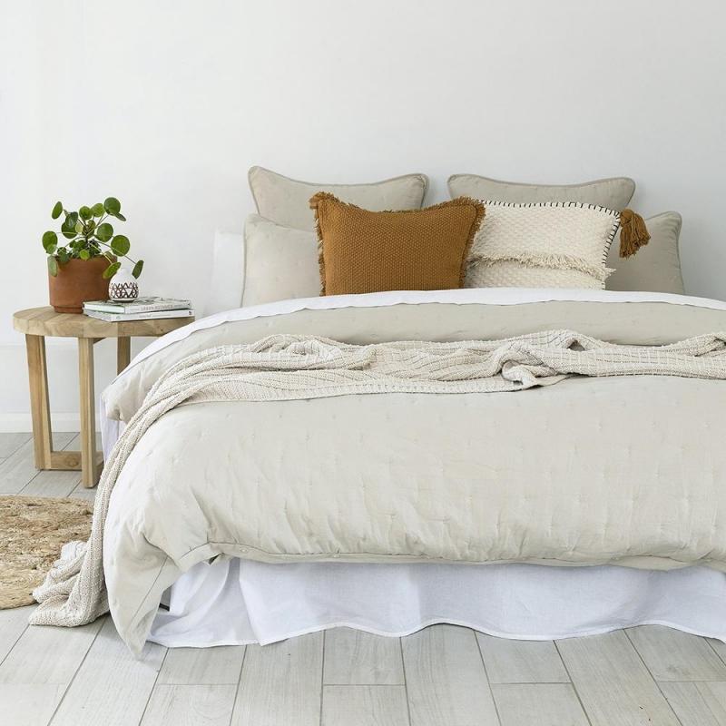 Bambury Double Quilt Cover Set Willare Pebble
