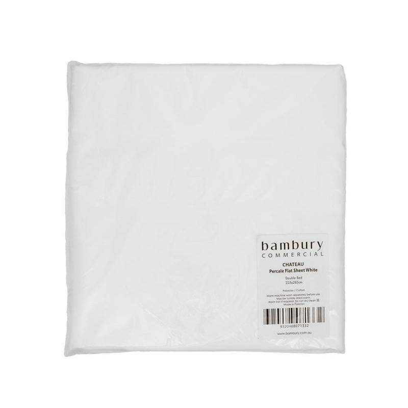 Bambury Single Chateau Fitted Sheet | White