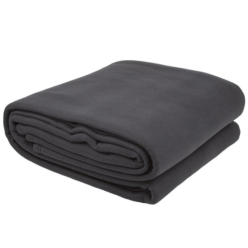 Bambury Queen Villa Polar Fleece Blanket | Charcoal