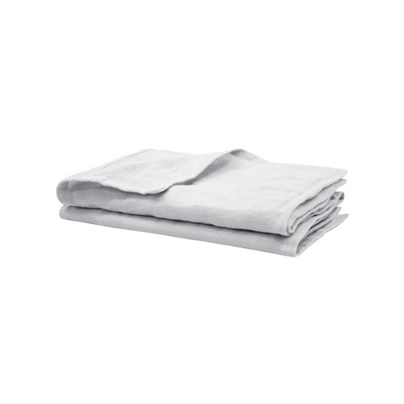 Bambury Linen 2pc Napkin Set 45x45cm | Silver