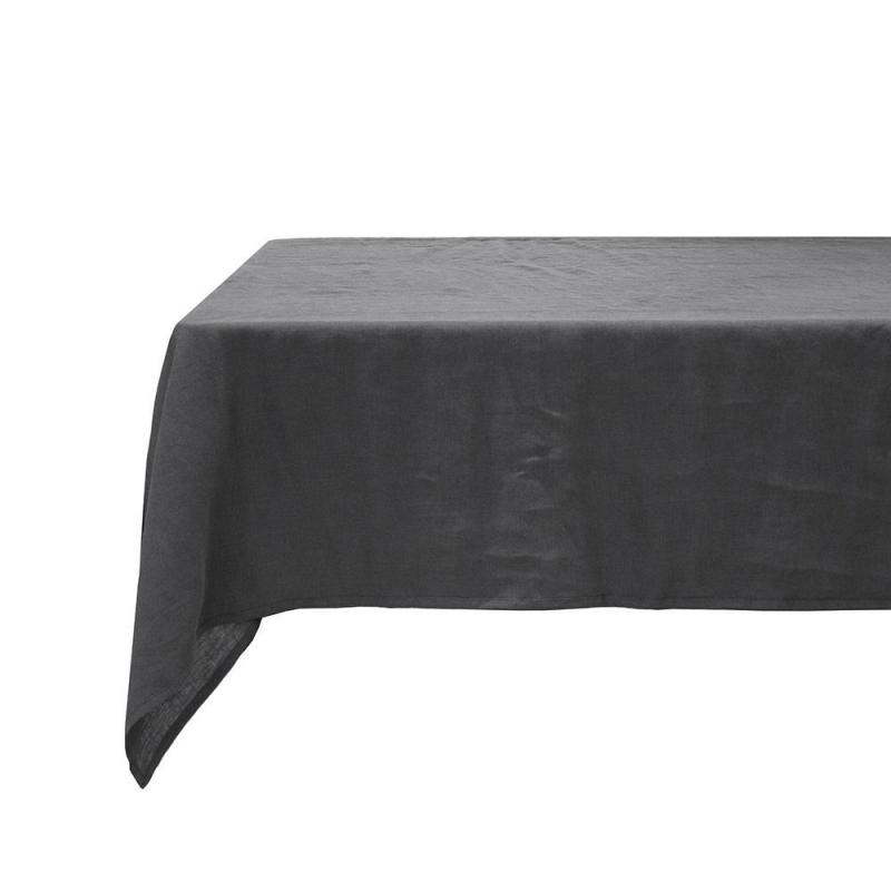 Bambury Linen Tablecloth 150x275cm | Charcoal
